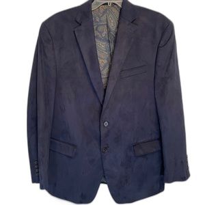 Ralph Lauren 2 button Navy velvet like sports coat